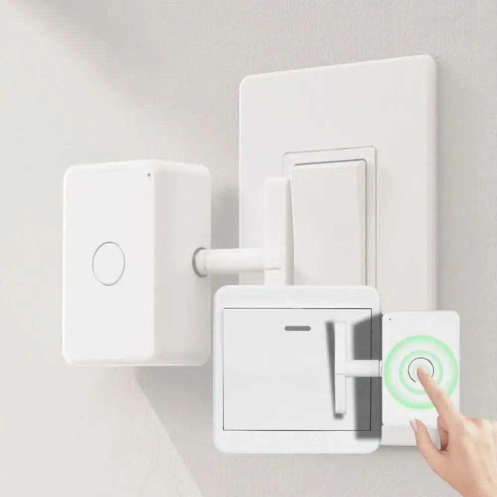 Convenient Lazy on Off Pusher Automatic Wiring-Free Lazy Switch Actuator Smart Control Easy To Use Automatic Button Switch Vue