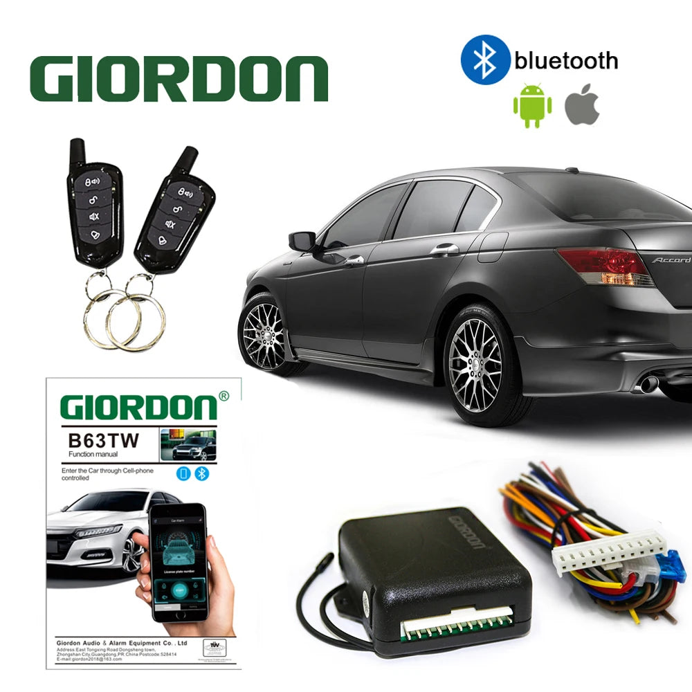 Automatic induction central locking Keyless Entry System Button Keychain Central Kit Universal Car 12V Vue Default Title