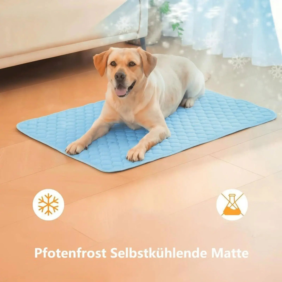 62X50cm/70X55cm Dog Cooling Pad Washable Waterproof Dog Cooling Blanket Pet Sofas For Travel Camping Offices Home Living Room Vue M