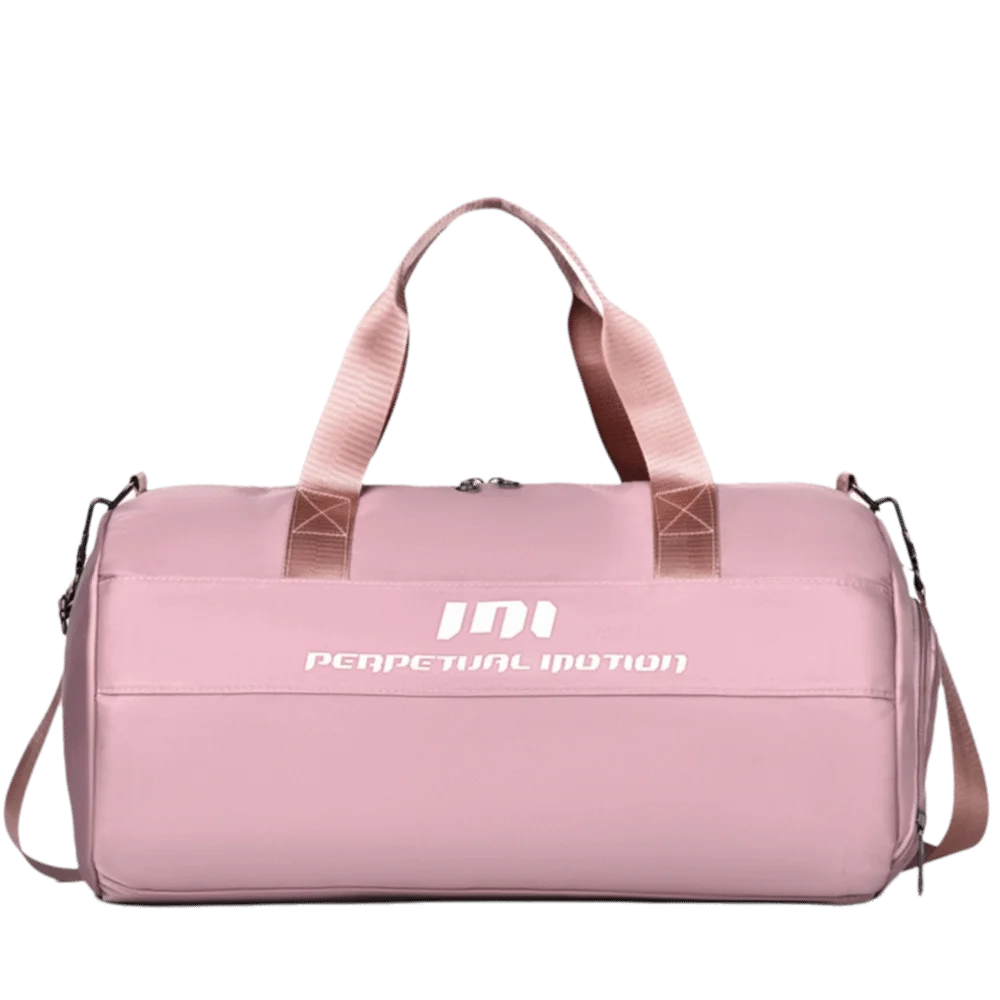 Wet Dry Separation Gym Bag Large Capacity Shoe Compartment Yoga Bag Bottle Pocket Wet Pocket Basketball Bag Gym Use Vue Pink