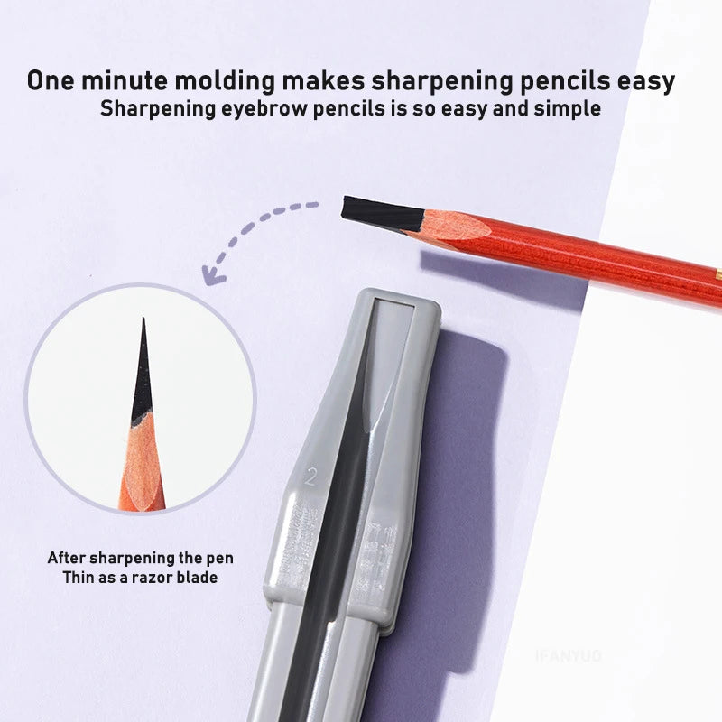 New Duckbill Eyebrow Pencil Sharpener Microblading Tattoo Brows Pen Sharpening Tip Thin Tool Makeup Beauty Tattoos Supplies 1pcs Vue