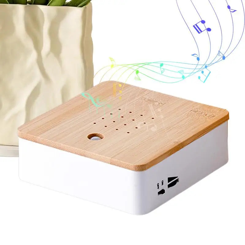 Bird Sound Decorative Box with Nature Sounds Versatile Smart Animal Noise Machine for Bedroom Relaxation Fireplace Living Room Vue