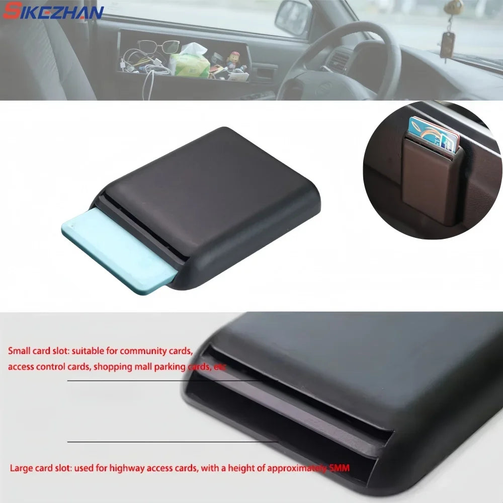 Multifunction Car Organizer Auto Seat Crevice Card Ticket Storage Box Bracket Stand Universal Car Accessories Interior 6.8x8.5cm Vue