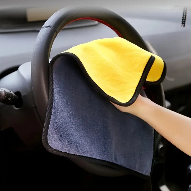1-30PCS Super Soft Double Sided Coral Fleece Towel Reusable for Car Home Kitchen Cleaning Hand Wash Essential Item Vue