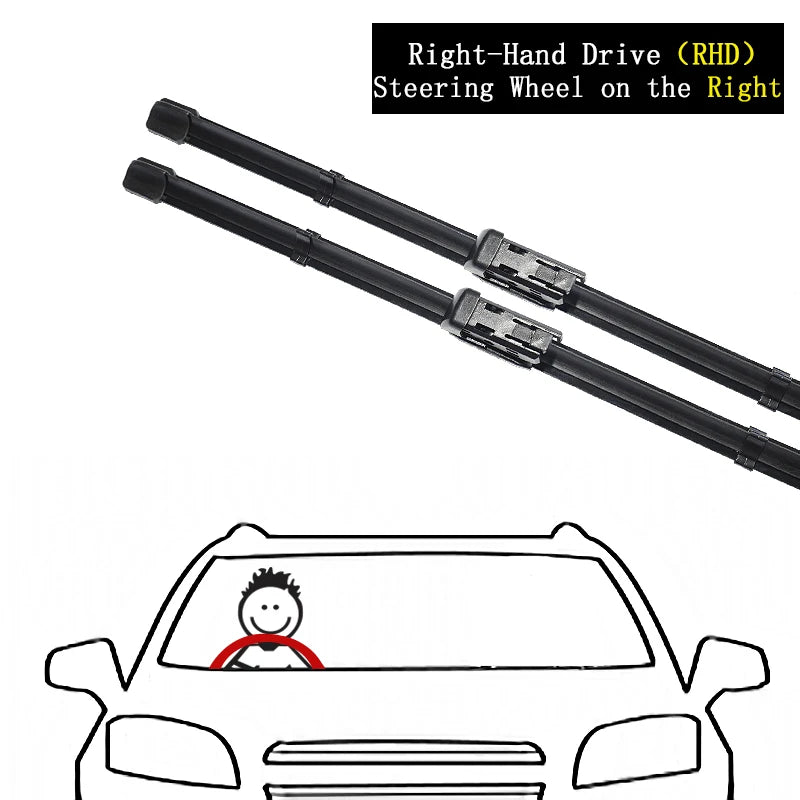 Aion Y Hycan Z03 2021–2023 Front Beam Wiper Blades Set of 2 Front Wiper Blades Vue RHD