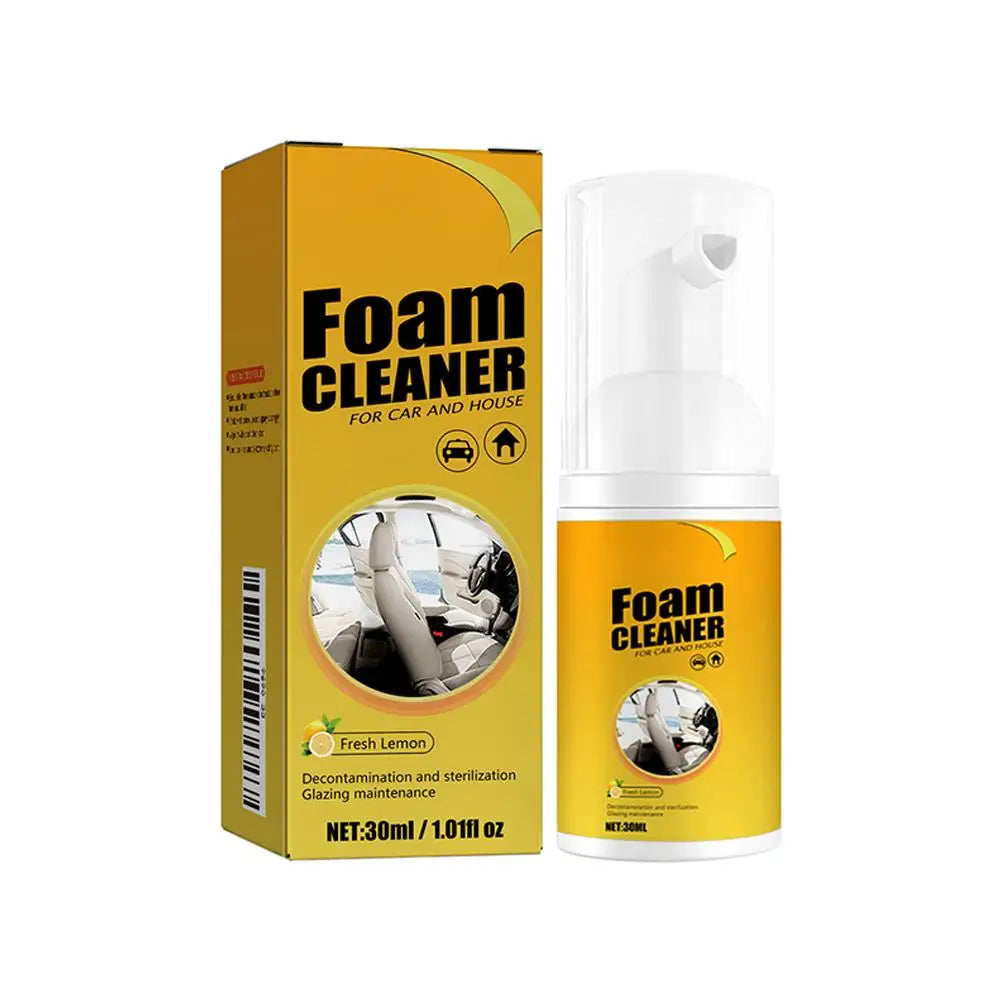Car Interior Multifunctional Foam Cleaning Spray Car Steering Wheel Leather Seat Decontamination Deep Cleaning Multi-foam Spray Vue 30ml
