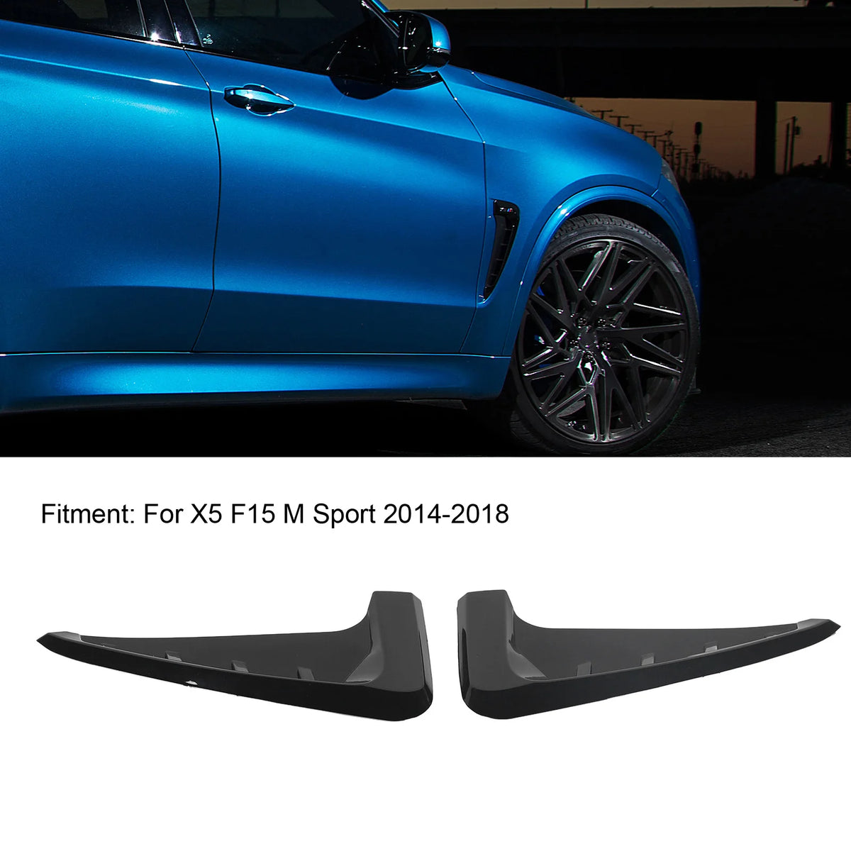 Gill- side vent trim front vent cover decorative side vent trim for 2014–2018 X5 F15 M Sport Vue