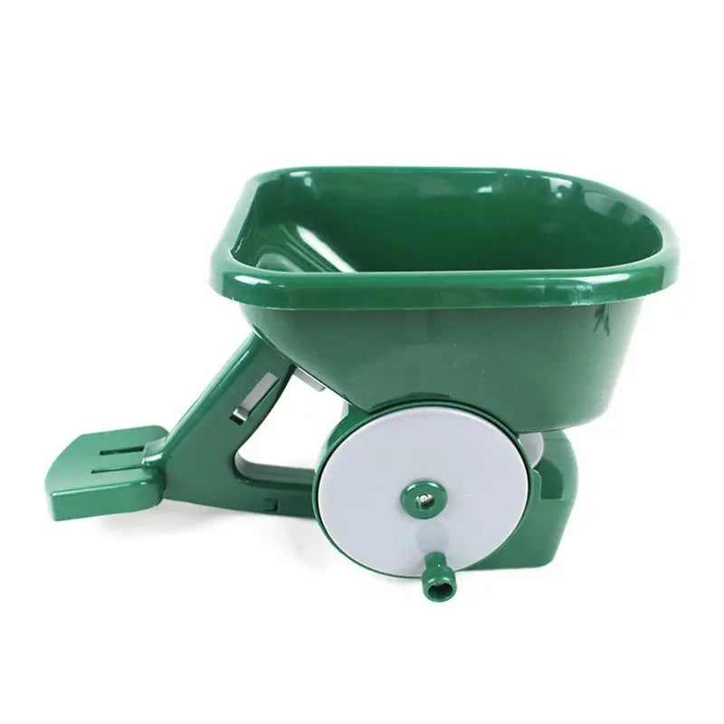 ABKW-Gardening Manual Seeder 3L Capacity With 5 Gears Adjustable For Sowing Fertilizing Melting Snow Seed Spreader Vue As Shown