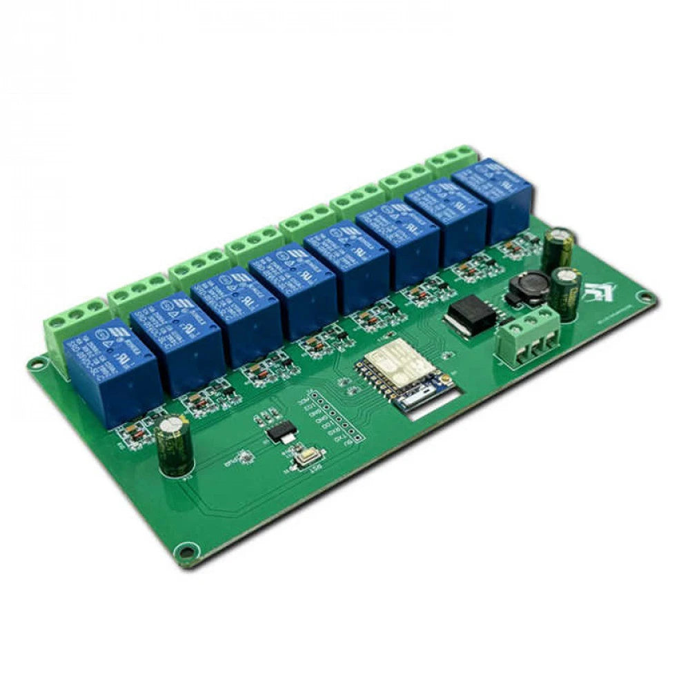 ESP-07 8 Channel WIFI Relay Module AC/DC Power Supply ESP8266 Secondary Development Module with Power/Relay Indicator Light Vue