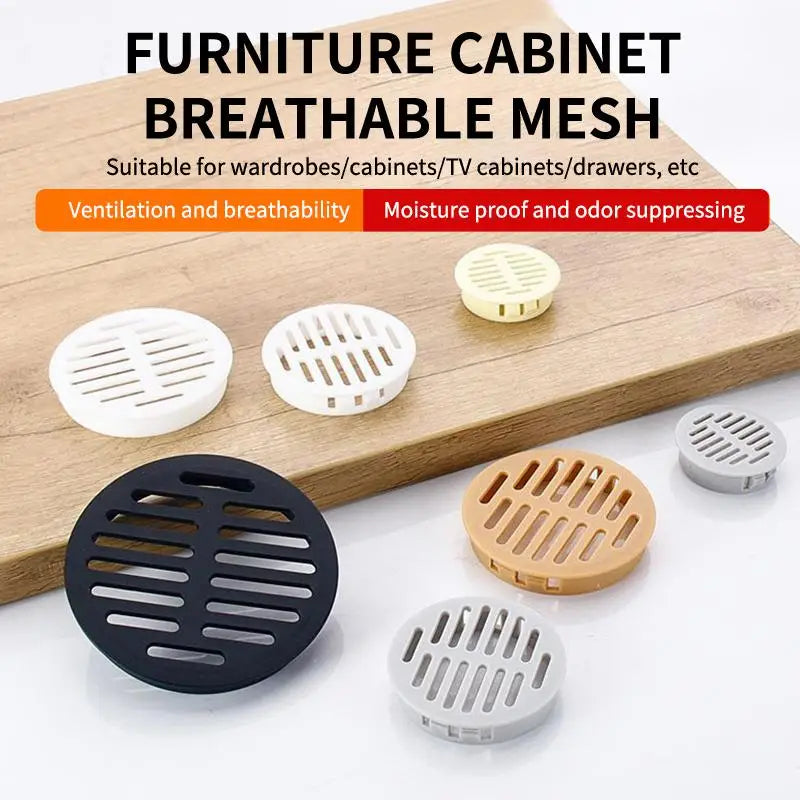 10 PCS Rectangular Breathable Mesh Plastic 35/50mm Ventilation Grille Cabinet Wardrobe Air Vent Wardrobes Vue