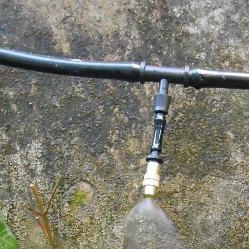 100-10PCS Outdoor Misting Cooling System Garden Irrigation Watering 4/7PVC Atomizer Nozzles Adjustable Garden Sprinklers Head Vue