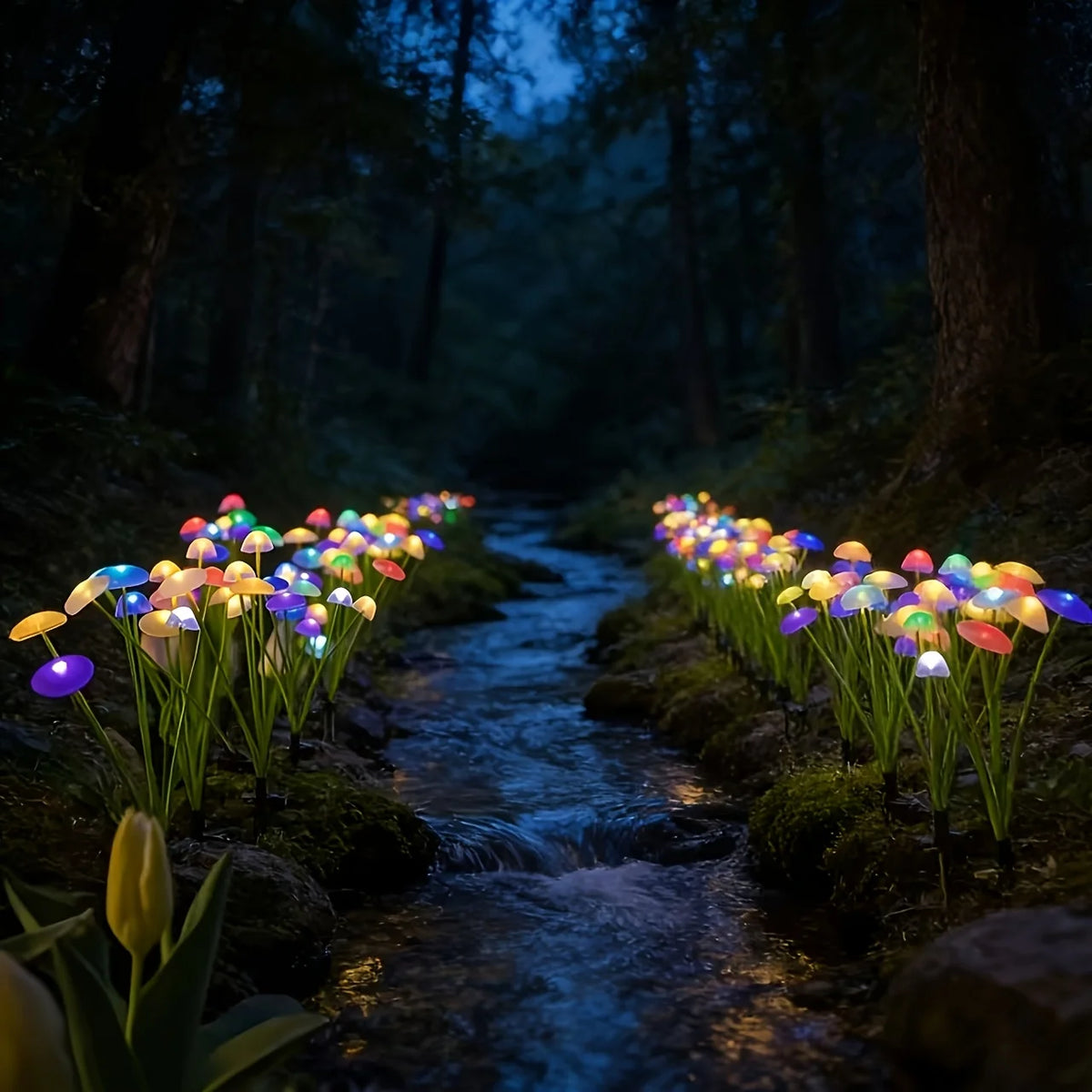 Solar Powered Jellyfish Garden Stake Lights Flexible Swing LED Lamp, Waterproof Outdoor Fairy Landscape Decor Lights Vue