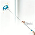 Multifunctional Detachable Electric Mop Wireless Rechargeable Glass Wiper Efficient Plastic Handheld Cleaner Shower Door Vue Blue
