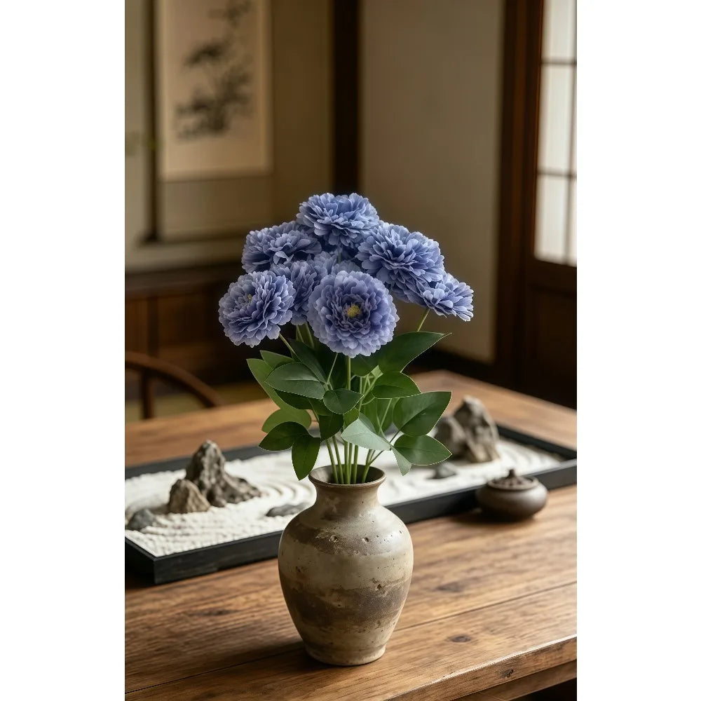9 Heads Bubble Mickey Artificial Flower Bouquet Home Wedding Party Decor Gift Bubble Fake Flower Vase Floral Home Decoration Vue
