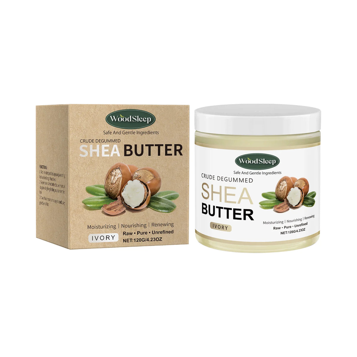 Shea Butter Moisturizer Body Cream Soothe Dry Skin Deep Hydration Fade Fine Lines Increase Elasticity Repair Barrier Body Lotion Vue 120g boxed