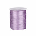 100m Craft String 1.5mm Satin Rattail Cord Solid Color Durable Braided Cord Smooth Versatile Silk Rope Chinese Knotting Vue Light purple
