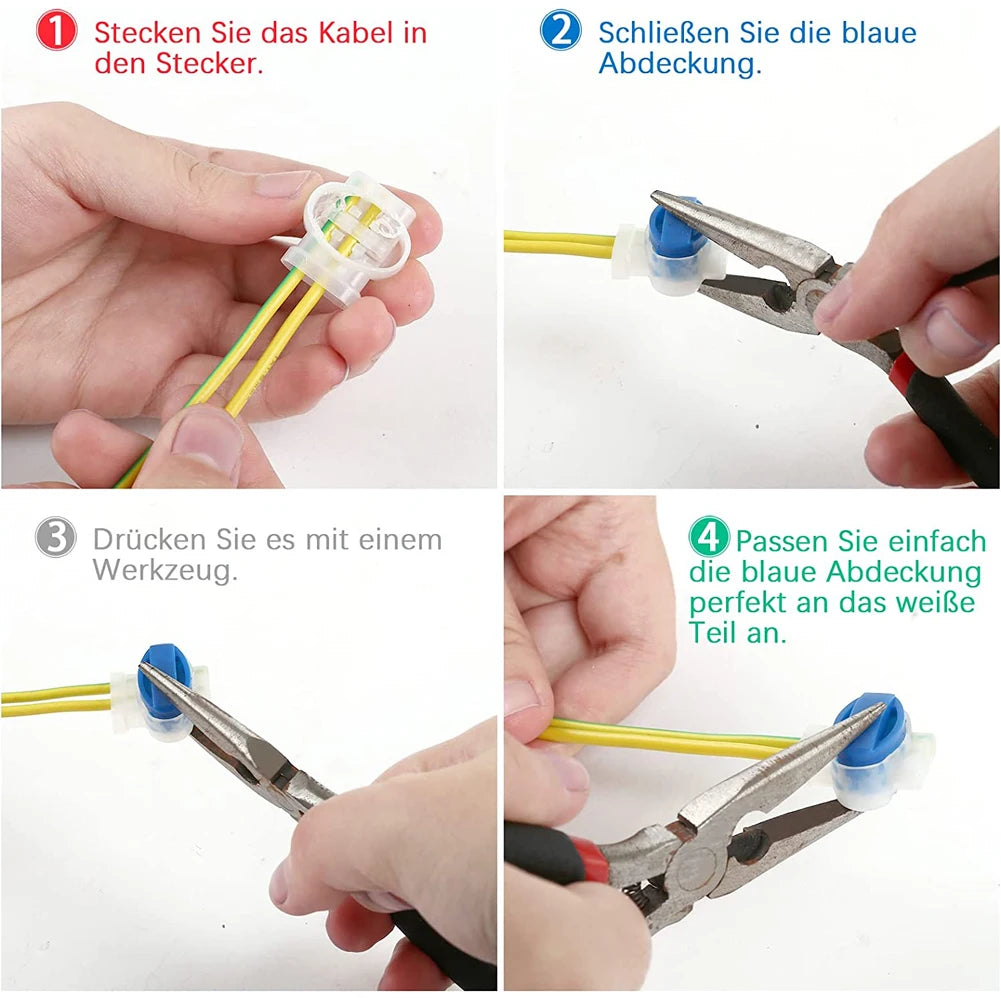 Waterproof 3-Pin Cable Connectors for Robotic Lawnmowers Lawnmower Cable Connector Vue