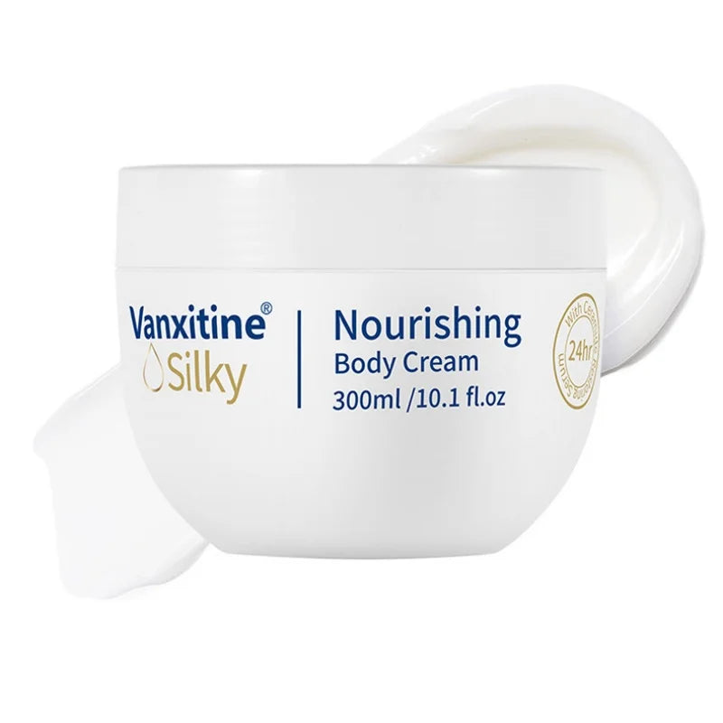 300ml Nourishing Body Lotion, Containing Vitamin E, Glycerin and Other Skin-Friendly Ingredients, Moisturizes and Nourishes, Locks in Moisture, Improves Dry Skin, and Is Suitable for Various Skin Types. Vue WHITE
