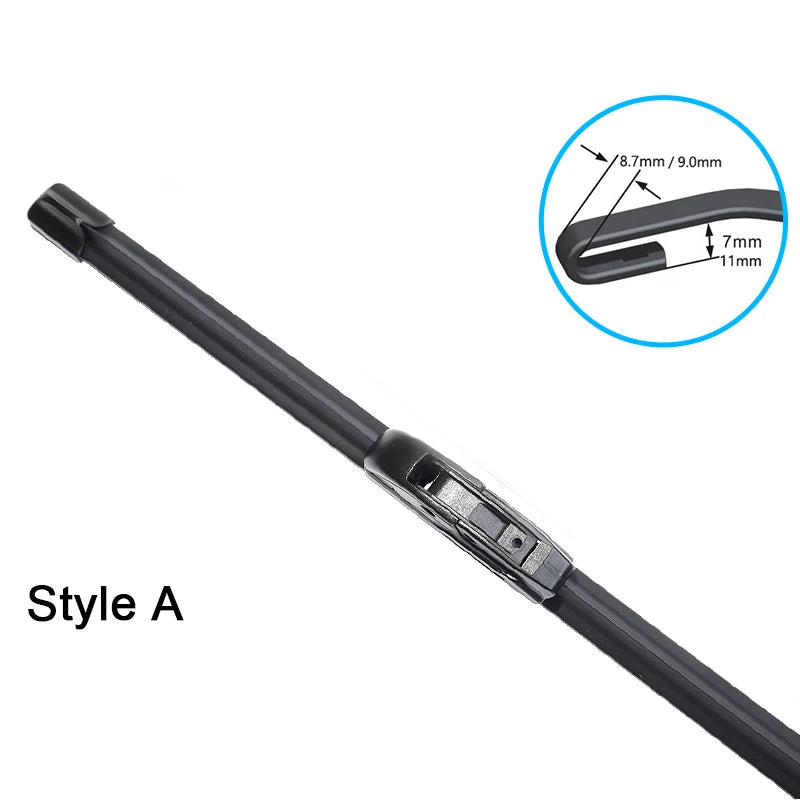 For Toyota Ractis Verso-S Space Subaru Trezia XP120 2011~2017 Front Wiper Blades Windshield Windscreen Window Brushes Accessorie Vue Style A