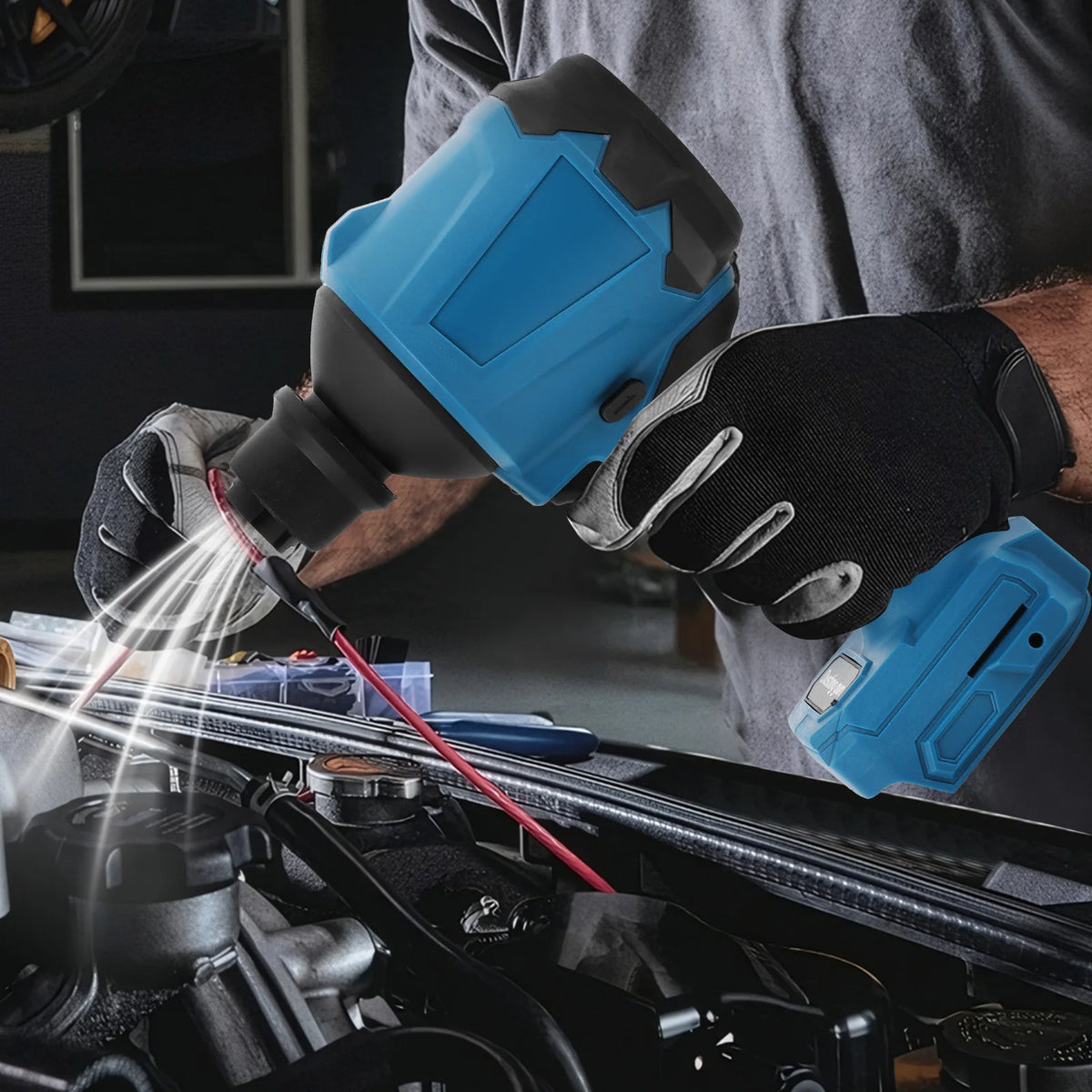Cordless Air Duster 50000RPM Brushless Blower for Makita 18V Cordless Air Duster Vue