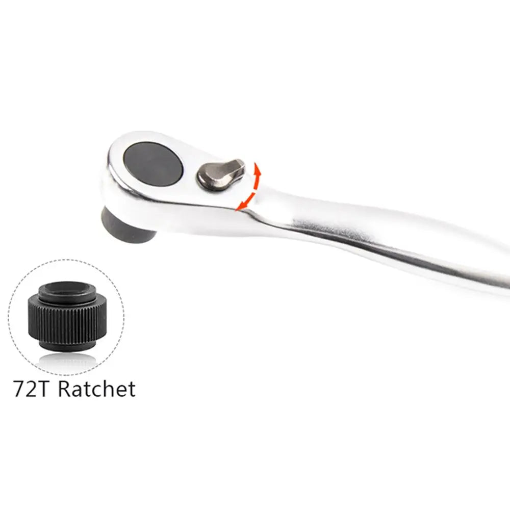 Quick Mini Ratchet Handle Hand Wrench 1/4" Drive Socket spanner Repair Tools Vue