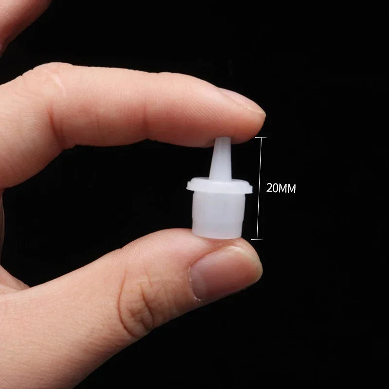 vvocci 20Pcs EyelashTools Individual Eyelashes Extension False Lash Glue Bottle Plug Adhesive Cup Nozzle Adhesive Holder Stopper Vue