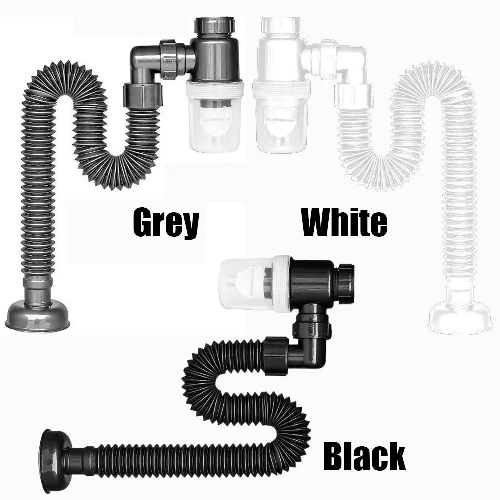 Flexible Universal Anti-blocking Anti-Odor Deodorant Kitchen Bathroom Accessories Sewer Pipe Sink Drain Pipe Sink Hose Plumbing Vue