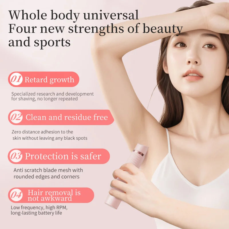2in1 Electric Portable Hair Trimmer Shaver for Men and Women with Hair Removal Function Vue