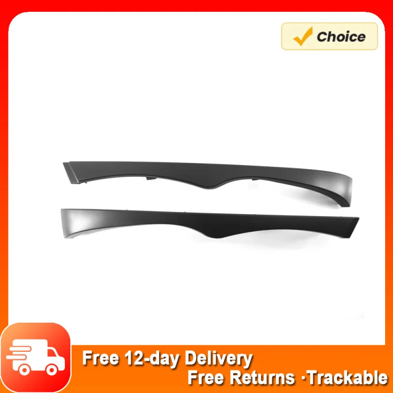 Headlight Trim Moulding Set Front Lower Left and Right 2pcs Replacement for BMW E46 2002-2005 OEM 51130030406 51130030407 Vue Default Title