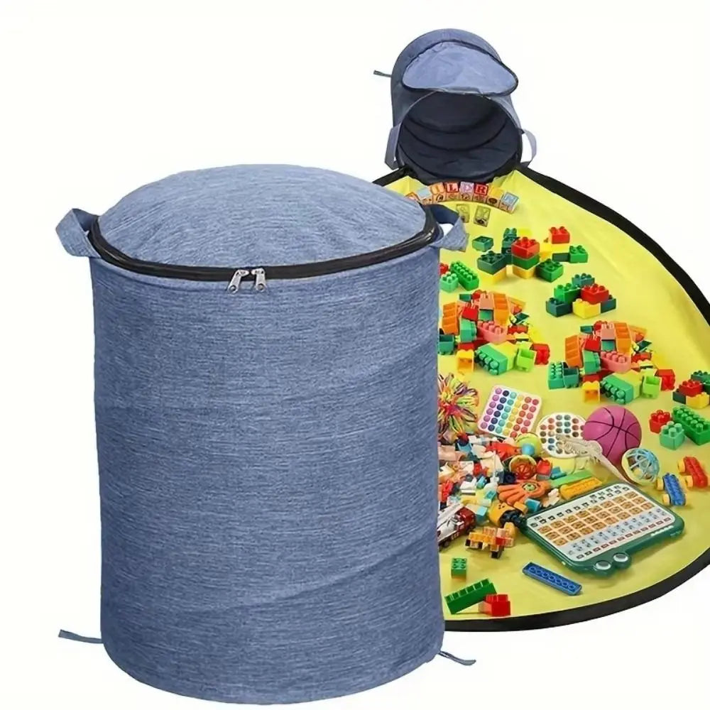 Large Capacity Game Mat Storage Bucket Hand-held Detachable Toy Storage Bucket Quick Storage Dust-proof Vue