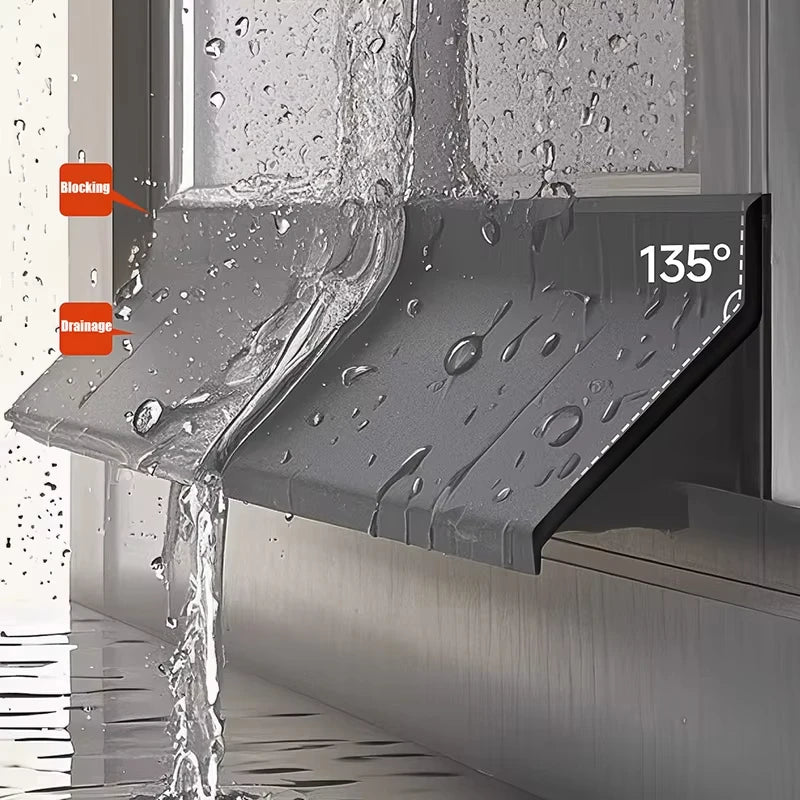 Window water blocking bar home window rain Flashing board aluminum alloy window edge waterproof Water Deflector sealing strip Vue