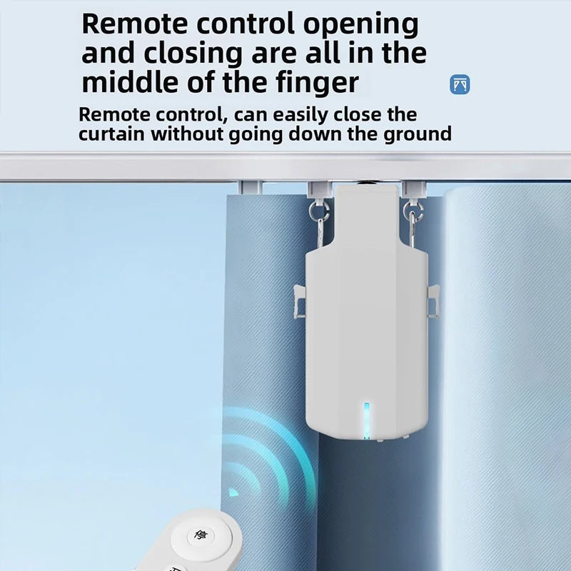 Smart Electric Curtain Robot Track Motor Remote Control Home Electric Drive Track Rod Automatic Curtain Opener Curtain Motor Vue