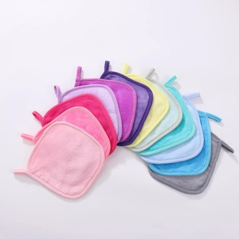1Pc Microfiber Face Cloths Reusable Makeup Remover Cloth Makeup Towels Face Deep Cleaning Pads Skincare Beauty Tools Vue