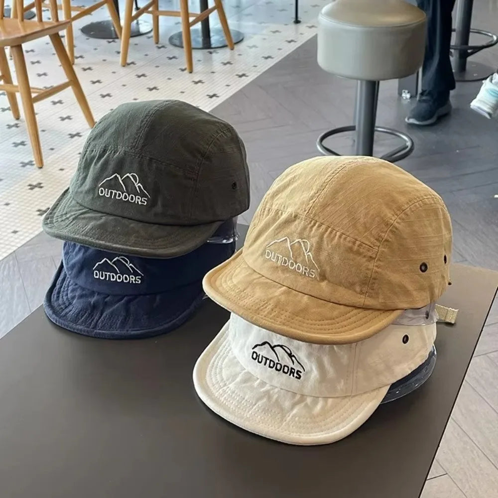 Casual Short Brim Baseball Cap Sun Protection Adjustable Sports Vue