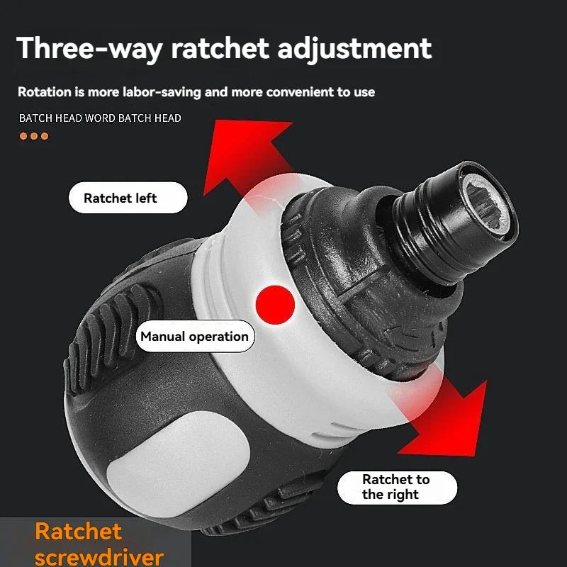 Ratchet Screwdriver Set Short Shaped Radish Head High Hardness Labor-saving Multi-functional Dual-purpose Vue