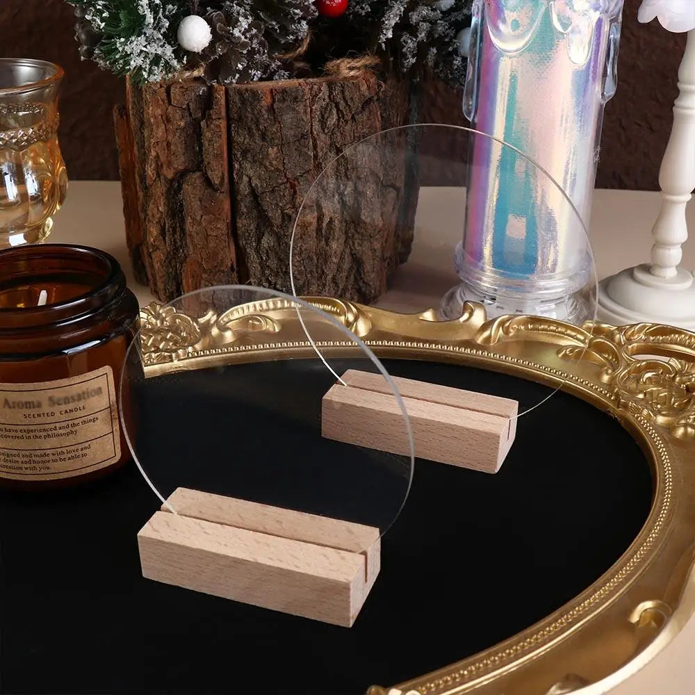 Table Place Card with Base Removable Menu Display Frame Card Display Stand Table Number Plate Table Number Sign Vue