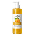 300ml Orange Body Scrub Shower Gel, a Cleansing Body Wash Containing Fresh Orange Extract, Citrate Salts, and Other Skin Care Ingredients. the Fine Scrub Particles Deeply Cleanse Skin Impurities and Dead Skin Cells, While Hyd Vue Orange Moisturizing 300ml