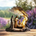 Easter Nativity Scene Figurine Tabletop Decor Nativity Figurines Set Home Decoration Vue A22