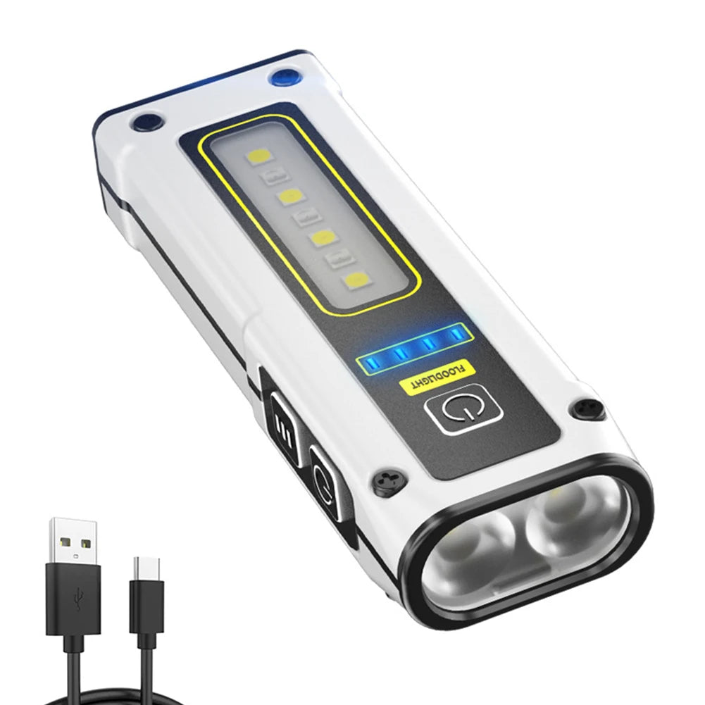 APWIKOGER XPG COB LED Flashlight 7-Gear 500LM Rechargeable Rechargeable LED Flashlight Vue White China Mainland