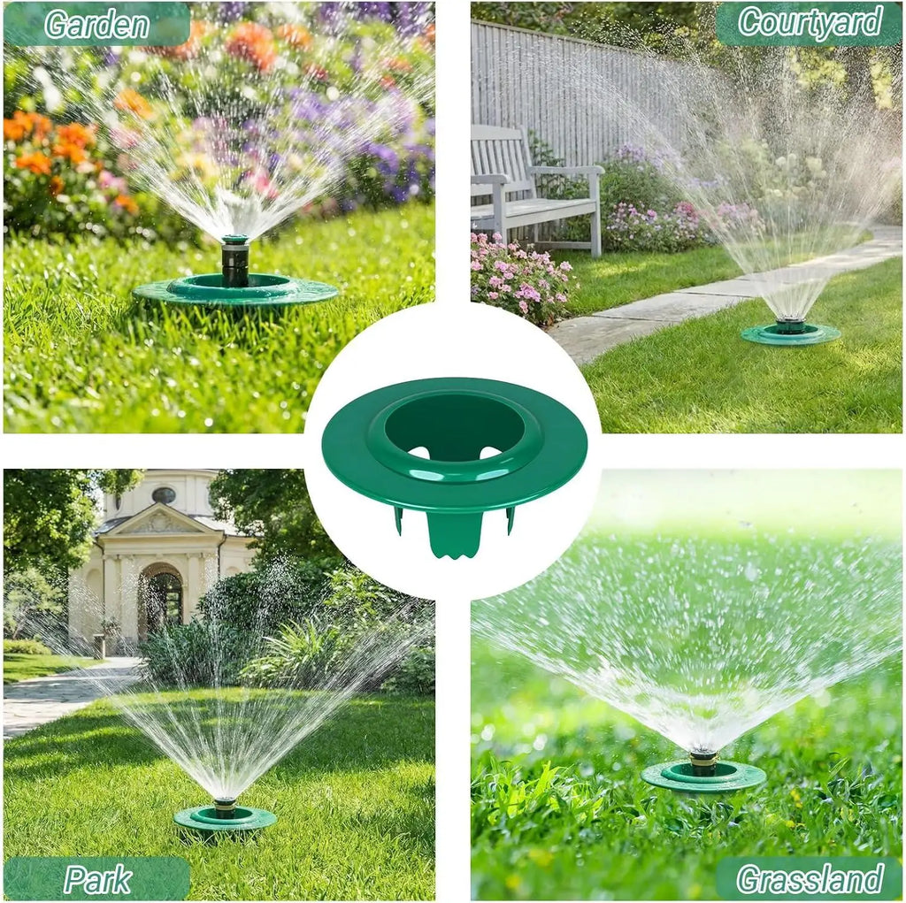 Sprinkler Head Protector 6pcs Adjustable Depth Irrigation Sprinkler Spray Guard for Lawn Yard Garden Backyard Porch Farm Country Vue