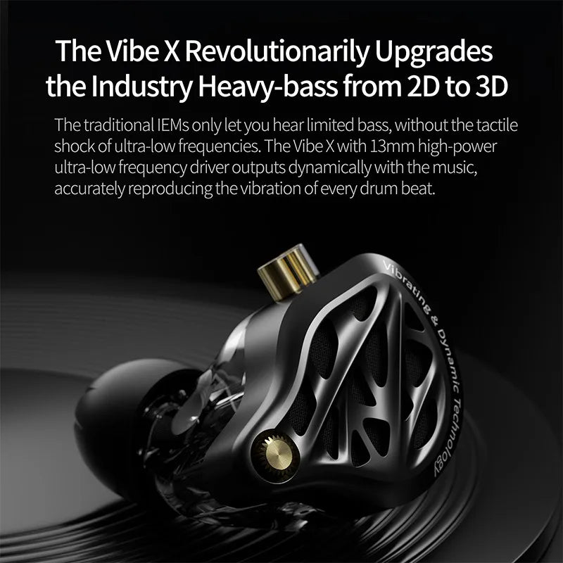 KZ Vibe X Wired In-Ear HiFi Headphones | Bass & Sport Wired In-Ear Headphones Vue
