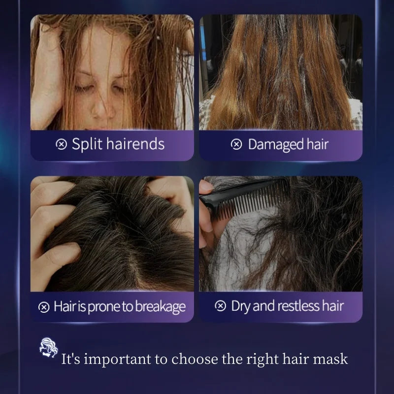 80g Starry Sky Leave-In Hair Mask, Contains Sodium Hyaluronate, Hydrolyzed Keratin, Glycerin and Other Beneficial Ingredients, Deeply Moisturizes and Replenishes Moisture and Nutrients to the Hair. Easy to Comb and Doesn'T Le Vue