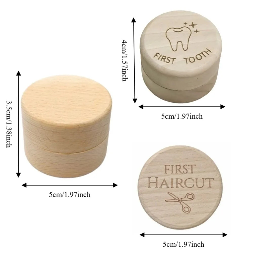 Creative 5cm Round Jewelry Box Collection Earrings Holder Wood Storage Box Necklace Organize Primary Teeth Storage Gift Box Vue