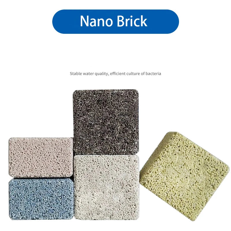 Aquarium Fish Tank Filter Material Biochemical Nano Brick Quartz Ball Nitrifying Bacteria House Water Purification Vue