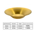304 Stainless Steel Round Pasta Fruit Salad Serving Bowl Modern