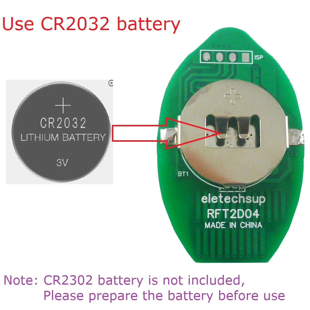 RFR2B04+RFT2D04 DC12V 4 Channel 433M AES Encryption Controller 128 Bit Remote Control Keyfob Transmitter Module for Garage Door Vue