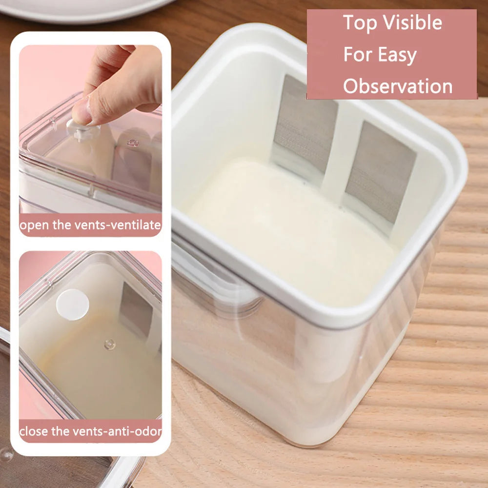 Yogurt Strainer 1100ml Multi Yoghurt Maker Strainer with Fine Mesh Bag and Lid for Thick Greek Yogurt Soybean Milk Soup Coffee Vue