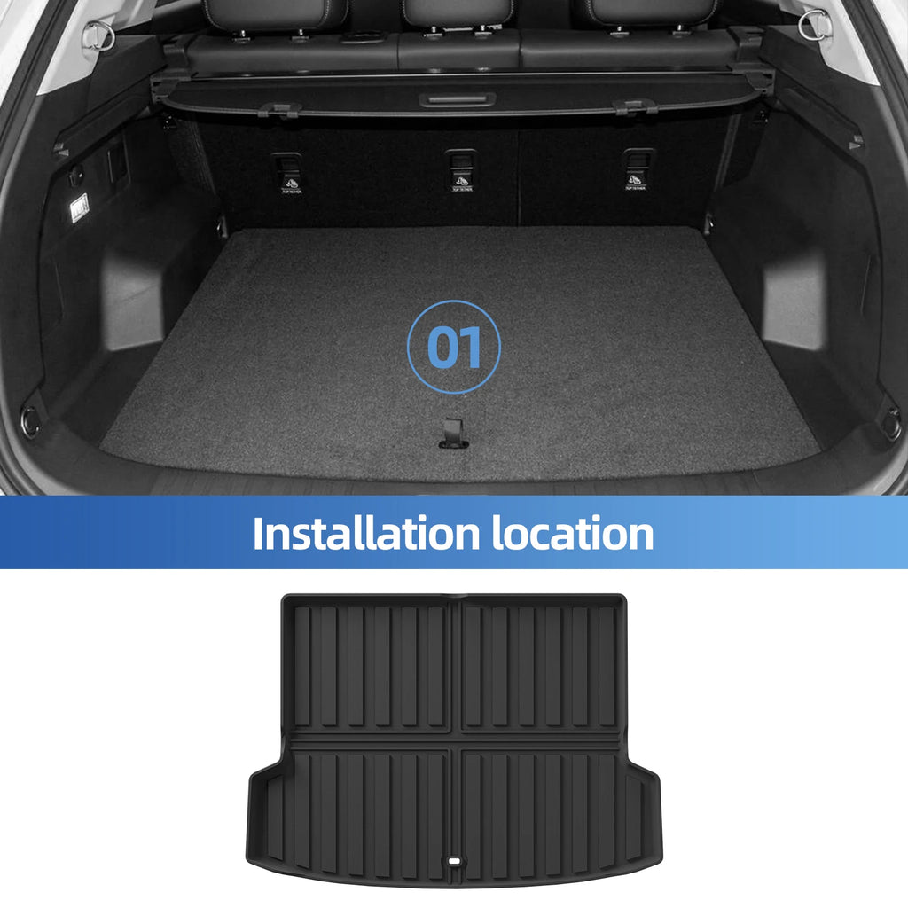 Smabee Left Drive for Chery Explore 06/JAECOO J7 PHEV 2024-2026 (SHS Hybrid Only) Car Floor Mats Trunk Pad TPE All Weather Black Vue