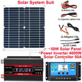 4000W Solar Inverter Kit – 50W Panel, 50A Controller & USB Solar Inverter Kit Vue Black 4000W 12V to 220V