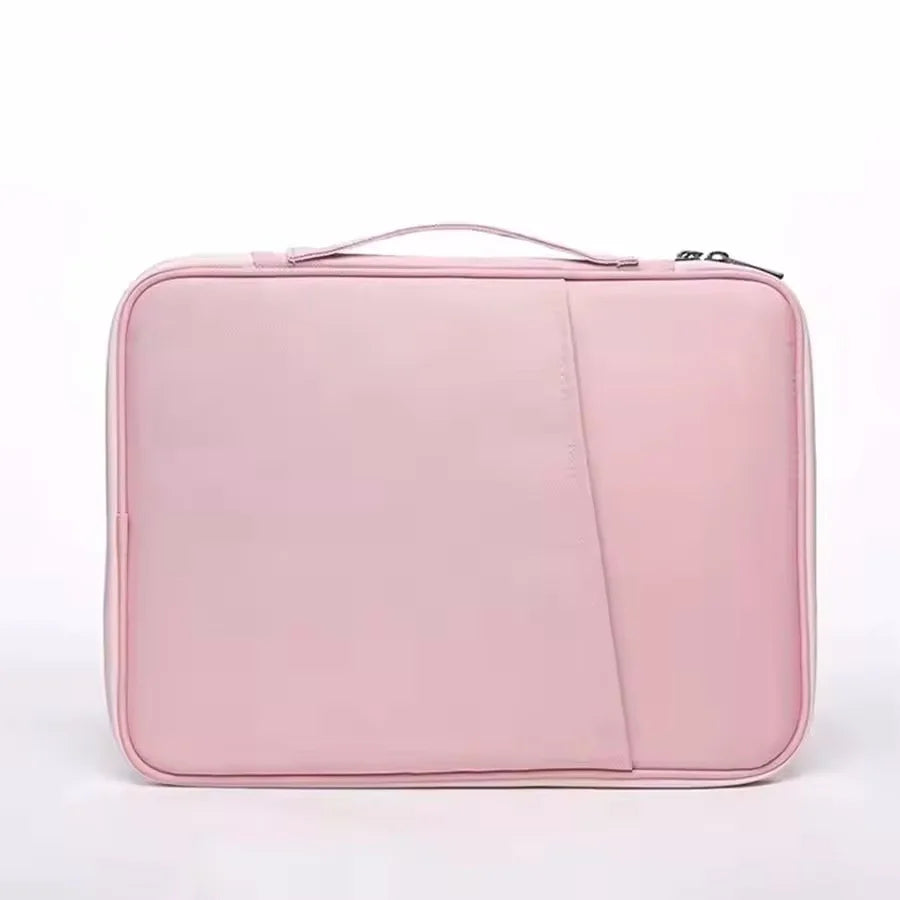 Laptop Bag for 11-13 Inch Protective Tablet Sleeve Case Padded Carrying Case Fit for iPad Macbook Xiaomi ASUS HUAWEI Lenovo Vue pink 11inch